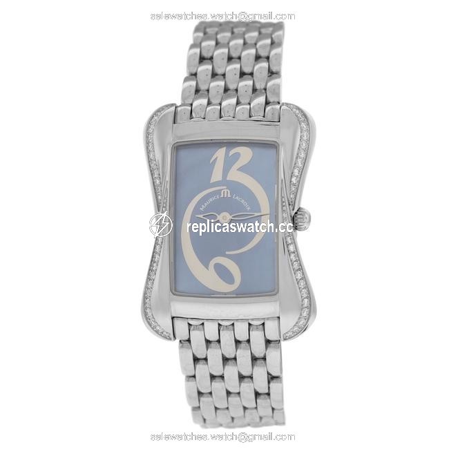 Maurice Lacroix Silver New Lady Divina Dv5012-sd532-360 Diamond Mop Watch Maurice Lacroix Silver New Lady Divina Dv5012-sd532-360 Diamond Mop Watch