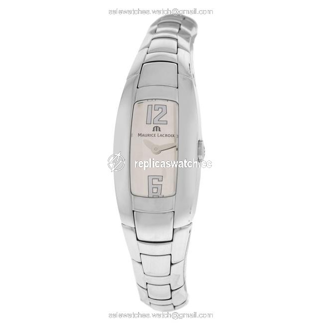 Maurice Lacroix Silver New Lady Intuition In3012-ss002-820 Steel Quartz Watch Maurice Lacroix Silver New Lady Intuition In3012-ss002-820 Steel Quartz Watch