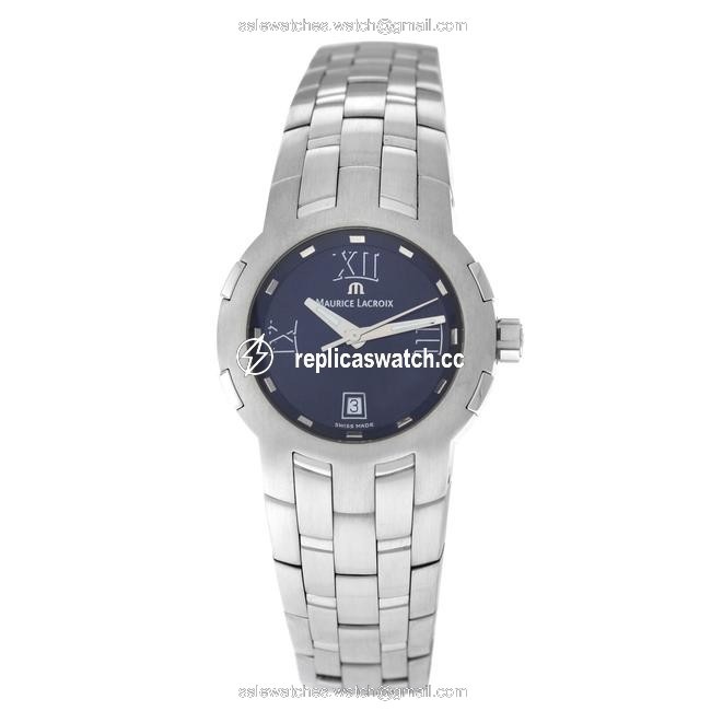 Maurice Lacroix Silver New Lady Milestone Ms1013-ss002-310 Steel Quartz Watch Maurice Lacroix Silver New Lady Milestone Ms1013-ss002-310 Steel Quartz Watch