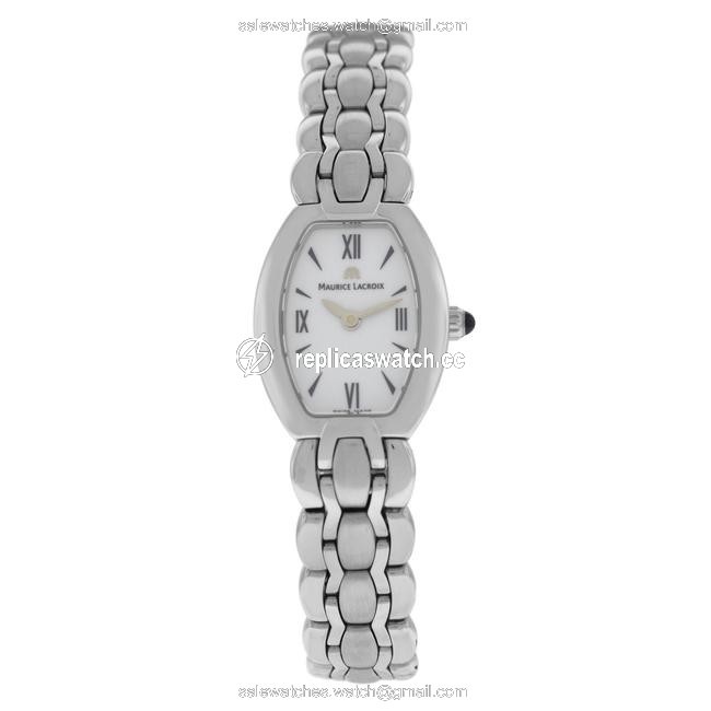 Maurice Lacroix Silver New Lady Selena Se4012-ss002-110 Steel Quartz Watch Maurice Lacroix Silver New Lady Selena Se4012-ss002-110 Steel Quartz Watch