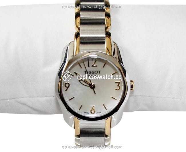 Tissot Two-tone Silver and Gold Swiss Made T-wave Round Womens with White Mother Of Pearl Face. T0232102211700 Watch Tissot Two-tone Silver and Gold Swiss Made T-wave Round Womens with White Mother Of Pearl Face. T0232102211700 Watch