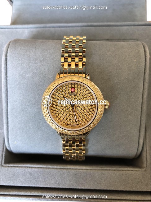 Michele Gold Flash-sale Rare Serein 12 Watch Michele Gold Flash-sale Rare Serein 12 Watch