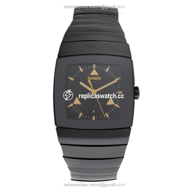 Rado Black New Unisex Sintra R13724172 Ceramic 32mm Date Quartz Watch Rado Black New Unisex Sintra R13724172 Ceramic 32mm Date Quartz Watch
