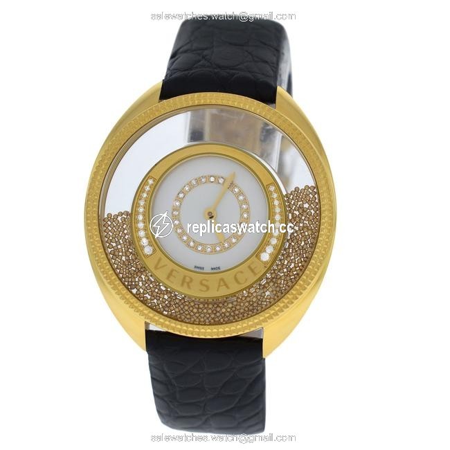 Versace Gold New Destiny Spirit 86q71sd498 S009 Floating Spheres 38mm Watch Versace Gold New Destiny Spirit 86q71sd498 S009 Floating Spheres 38mm Watch