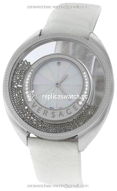 Versace Silver New Destiny Spirit 86q91d498 S001 Spheres 38mm Diamond Mop Watch Versace Silver New Destiny Spirit 86q91d498 S001 Spheres 38mm Diamond Mop Watch