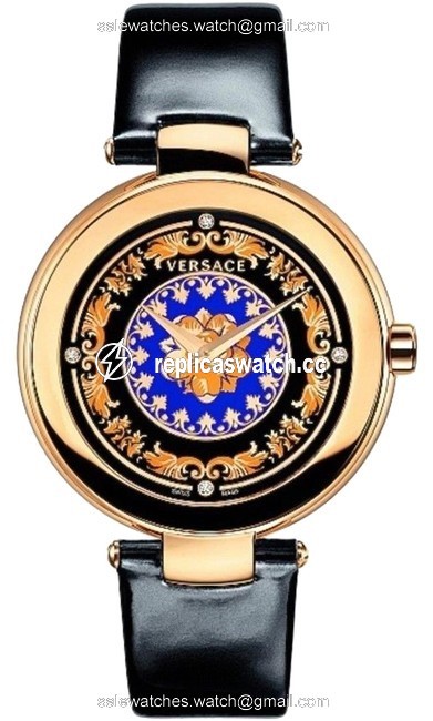 Versace Gold Tone Steel New Mystique Foulard Vk601 0013 Quartz Diamond 38mm Watch Versace Gold Tone Steel New Mystique Foulard Vk601 0013 Quartz Diamond 38mm Watch