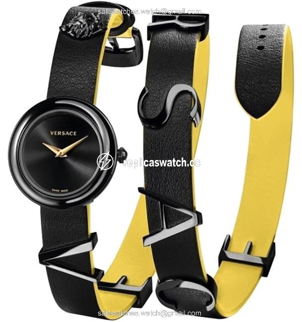 Versace Stainless Steel Pvd Coated New V-flare Vebn00518 Wrap Around Bracelet Quartz 28 Watch Versace Stainless Steel Pvd Coated New V-flare Vebn00518 Wrap Around Bracelet Quartz 28 Watch