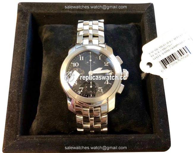 Baume & Mercier Silver Case Black Dial Capeland Chronograph Steel Mv045216 Watch Baume & Mercier Silver Case Black Dial Capeland Chronograph Steel Mv045216 Watch