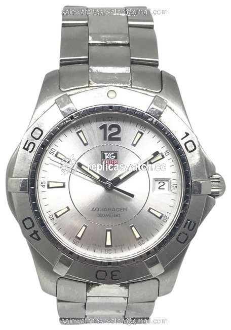 TAG Heuer Steel Mens Waf1112.ba0801 Aquaracer Stainless Watch TAG Heuer Steel Mens Waf1112.ba0801 Aquaracer Stainless Watch