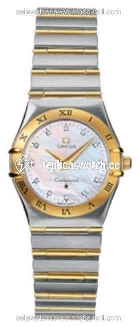 Omega Steel 18k Yellow Gold Constellation Quartz Watch Omega Steel 18k Yellow Gold Constellation Quartz Watch