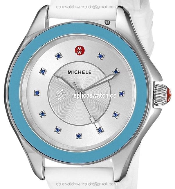 Michele Multicolor Cape Topaz Dial Swappable Strap Watch Michele Multicolor Cape Topaz Dial Swappable Strap Watch