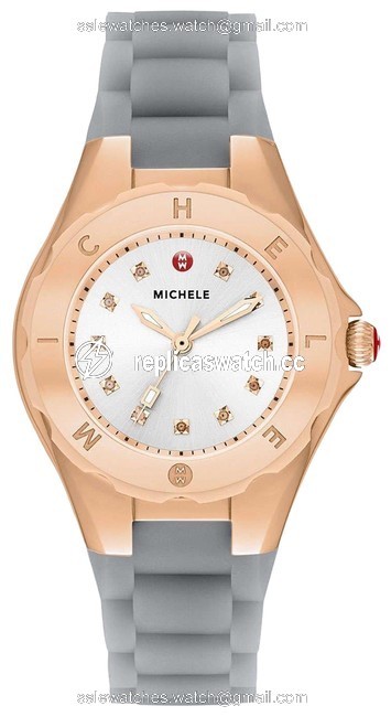 Michele Gold / Grey Jelly Tahitian Bean Petite Gold/Grey Watch Michele Gold / Grey Jelly Tahitian Bean Petite Gold/Grey Watch