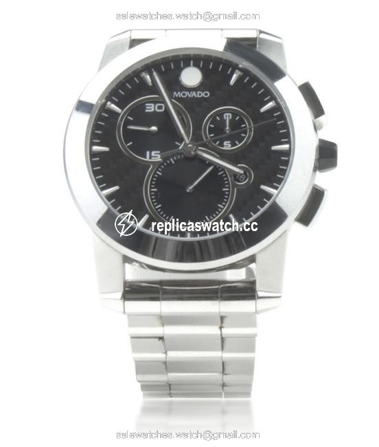 Movado Silver Vizio Chronograph Stainless Steel Quartz (167040) Watch Movado Silver Vizio Chronograph Stainless Steel Quartz (167040) Watch