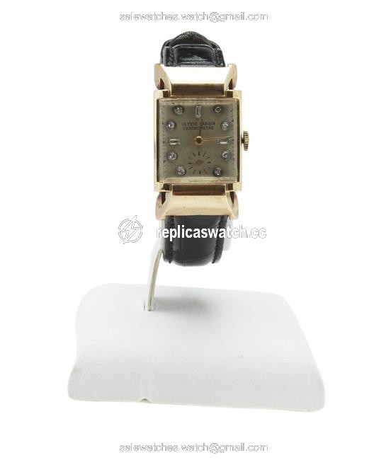 Ulysse Nardin Gold Vintage Mens 14k Diamond Dial Lemieux (177767) Watch Ulysse Nardin Gold Vintage Mens 14k Diamond Dial Lemieux (177767) Watch