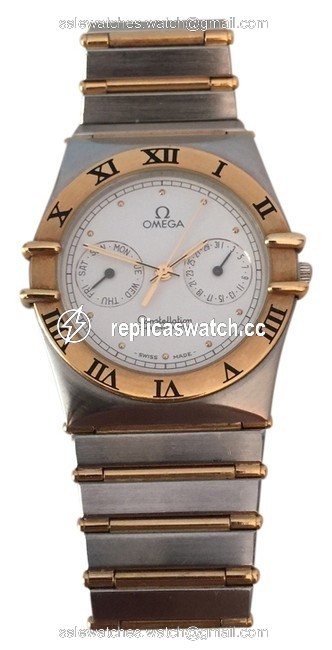 Omega Stainless Steel and Gold Constellation Chronometer 18k Watch Omega Stainless Steel and Gold Constellation Chronometer 18k Watch