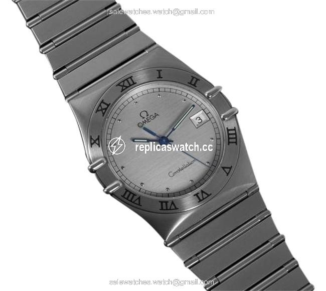 Omega Silver Constellation Mens Bracelet Quartz Date 35mm - Brushed Watch Omega Silver Constellation Mens Bracelet Quartz Date 35mm - Brushed Watch