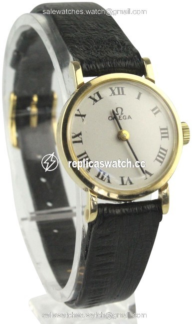 Omega Gold Round Face Watch Omega Gold Round Face Watch
