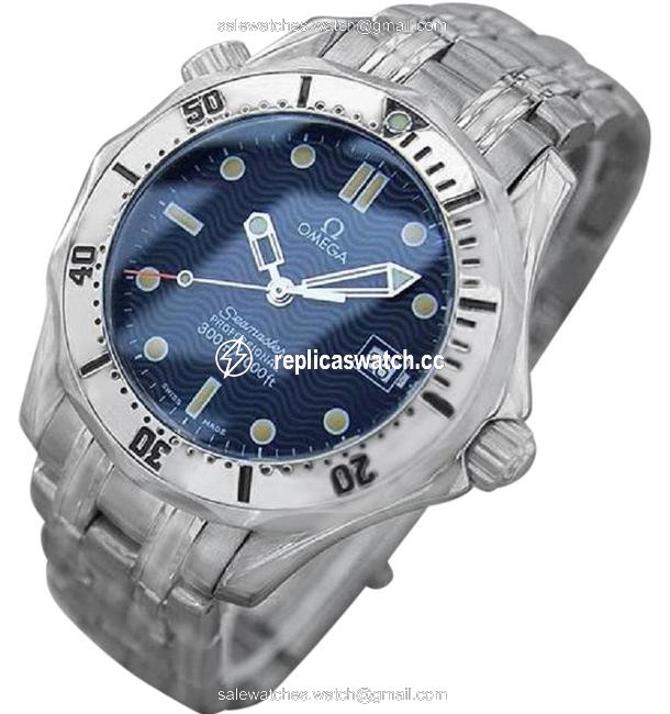 Omega Blue Seamaster Midsize 300m Professional Diver (James Bond Style) St Watch Omega Blue Seamaster Midsize 300m Professional Diver (James Bond Style) St Watch