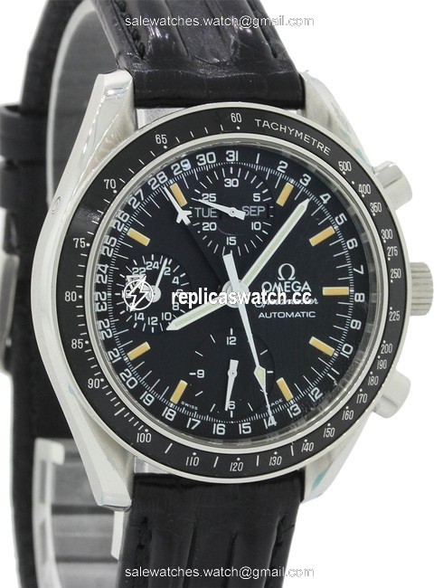 Omega Black Speedmaster Triple Date Chronograph 3820.50 39mm Steel Wbox J8 Watch Omega Black Speedmaster Triple Date Chronograph 3820.50 39mm Steel Wbox J8 Watch