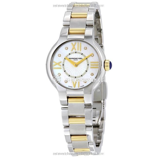 Raymond Weil Silver/Gold Noemia Two-tone Mother Of Pearl Diamond Ladies Watch Raymond Weil Silver/Gold Noemia Two-tone Mother Of Pearl Diamond Ladies Watch