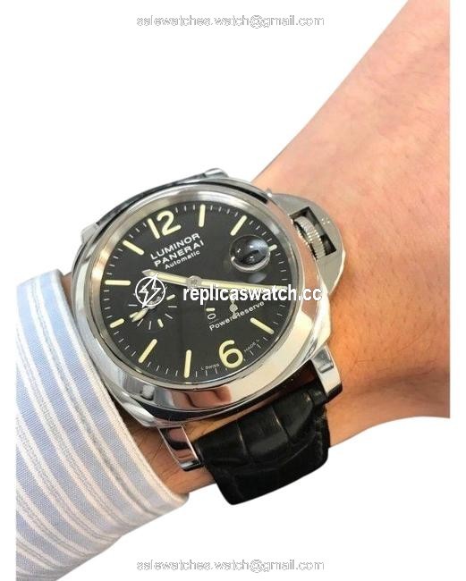 Panerai Black Luminor Pam00090 Power Reserve Acciaio Mens Watch Panerai Black Luminor Pam00090 Power Reserve Acciaio Mens Watch