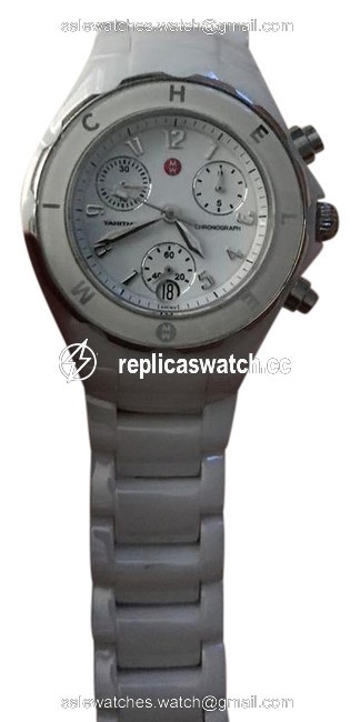 Michele White Jelly Tahitian Bean Watch Michele White Jelly Tahitian Bean Watch