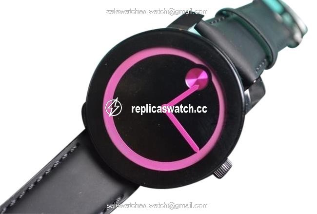 Movado Black Bold Pink Museum Dot Wristwatch Watch Movado Black Bold Pink Museum Dot Wristwatch Watch