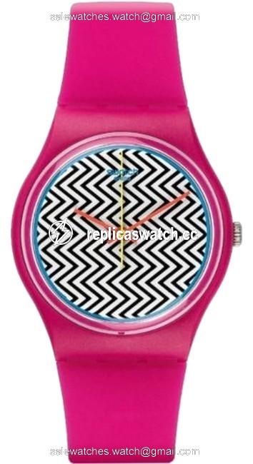 Swatch Pink Female Fuzz Gp142 Analog Watch Swatch Pink Female Fuzz Gp142 Analog Watch