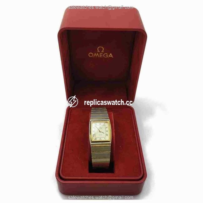 Omega Silver & Cream Deville Quartz Womens Watch Watch Omega Silver & Cream Deville Quartz Womens Watch Watch