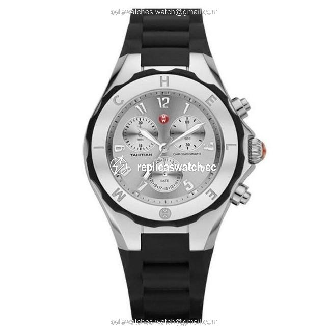 Michele Black/Silver Jelly Tahitian Beans Ladies Watch Michele Black/Silver Jelly Tahitian Beans Ladies Watch