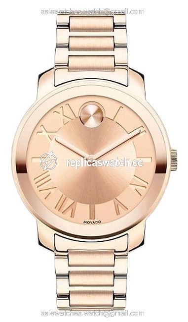 Movado Rose Gold Roman Stainless Steel Numeral Dial 3600199 Watch Movado Rose Gold Roman Stainless Steel Numeral Dial 3600199 Watch