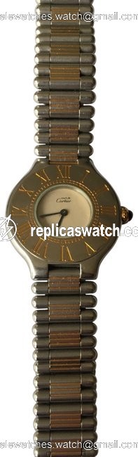 Cartier Stainless 21 18kt Yellow Gold and Steel Watch Cartier Stainless 21 18kt Yellow Gold and Steel Watch
