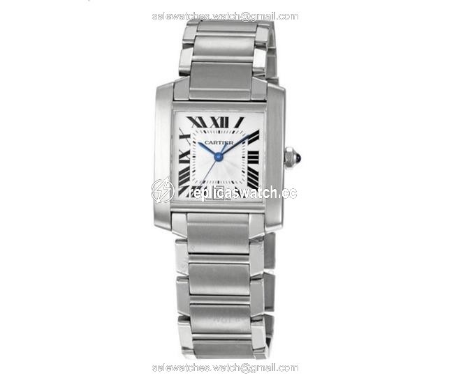 Cartier Silver Tank Francaise Dial Mens Watch Cartier Silver Tank Francaise Dial Mens Watch