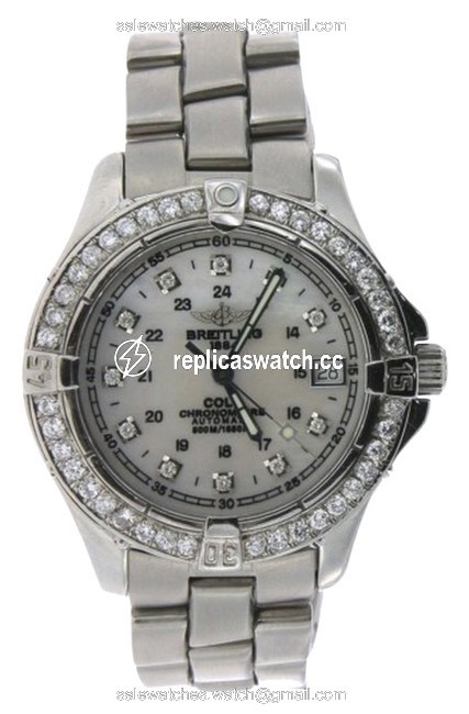 Breitling 1.25ct Ladies Colt Stainless Steel with Appraisal Watch Breitling 1.25ct Ladies Colt Stainless Steel with Appraisal Watch