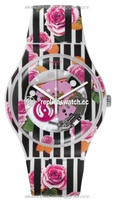 Swatch Multi-color New Gent Rose Explosion Suow110 Watch Swatch Multi-color New Gent Rose Explosion Suow110 Watch