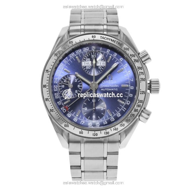 Omega Blue Speedmaster 3523.80.00 Day-date Dial Steel (18737) Watch Omega Blue Speedmaster 3523.80.00 Day-date Dial Steel (18737) Watch