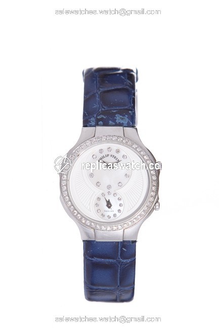 Philip Stein Blue Leather Signature Classic Watch Philip Stein Blue Leather Signature Classic Watch