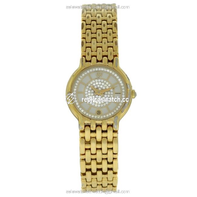 Raymond Weil Gold Silver Fidelio 4702-2 18k Plated Steel Diamonds Quartz 24mm Watch Raymond Weil Gold Silver Fidelio 4702-2 18k Plated Steel Diamonds Quartz 24mm Watch