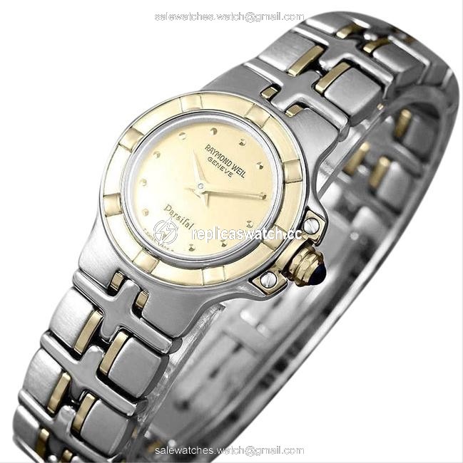 Raymond Weil Champagne Parsifal Ladies Two-tone Bracelet Ref. 9690 - Stai Watch Raymond Weil Champagne Parsifal Ladies Two-tone Bracelet Ref. 9690 - Stai Watch
