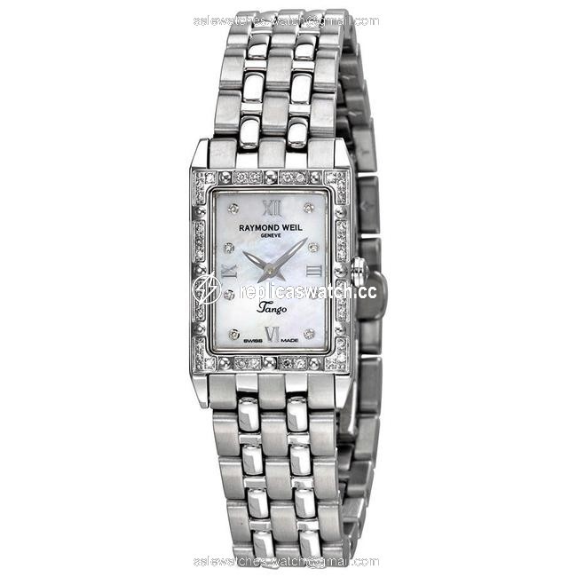 Raymond Weil Mop Silver Tango Dial Ladies Watch Raymond Weil Mop Silver Tango Dial Ladies Watch