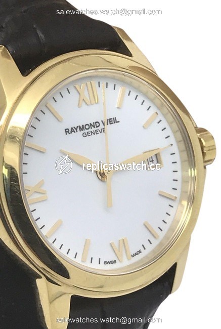 Raymond Weil Yellow Gold Womens 5376 Tradition Analog Display Swiss Quartz Watch Raymond Weil Yellow Gold Womens 5376 Tradition Analog Display Swiss Quartz Watch