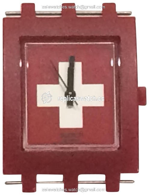 Swatch Red Square - Swiss Flag Watch Swatch Red Square - Swiss Flag Watch