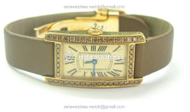 Cartier Yellow Gold 2482 Boutique Edition Tank Factory Champagne Cognac D Watch Cartier Yellow Gold 2482 Boutique Edition Tank Factory Champagne Cognac D Watch
