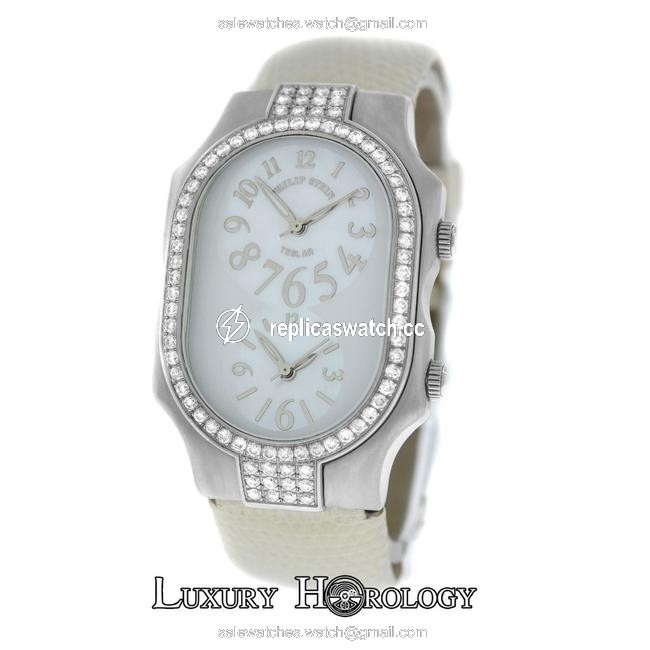 Philip Stein Stainless Steel Ladies Teslar 2 Time Zone Diamond Mop 32mm Watch Philip Stein Stainless Steel Ladies Teslar 2 Time Zone Diamond Mop 32mm Watch