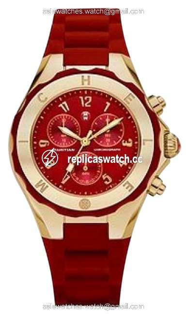 Michele Gold Red Jelly Tahitian Bean Womens Mww12f000085 Watch Michele Gold Red Jelly Tahitian Bean Womens Mww12f000085 Watch