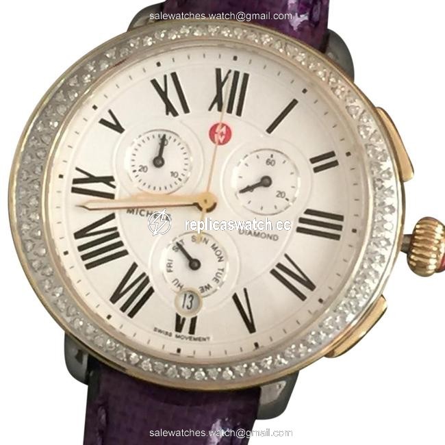 Michele Gold Silver Womens Serein Swiss 100 Diamonds Face Mw21a01c5966 Watch Michele Gold Silver Womens Serein Swiss 100 Diamonds Face Mw21a01c5966 Watch