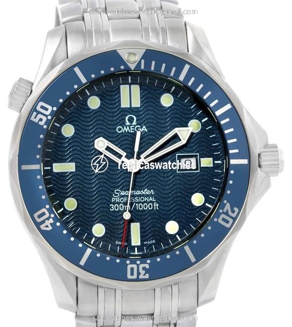 Omega Blue Seamaster Professional James Bond Dial 2541.80.00 Watch Omega Blue Seamaster Professional James Bond Dial 2541.80.00 Watch