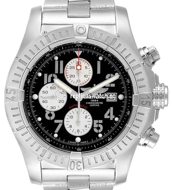 Breitling Black Aeromarine Super Avenger Dial Mens A13370 Watch Breitling Black Aeromarine Super Avenger Dial Mens A13370 Watch