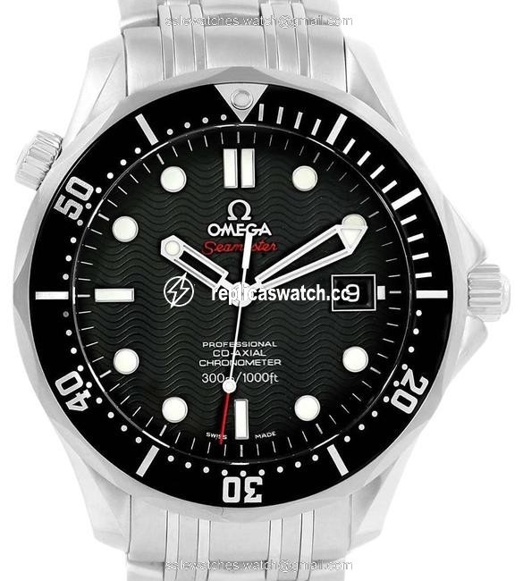 Omega Black Seamaster James Bond Steel Mens 212.30.41.20.01.002 Watch Omega Black Seamaster James Bond Steel Mens 212.30.41.20.01.002 Watch
