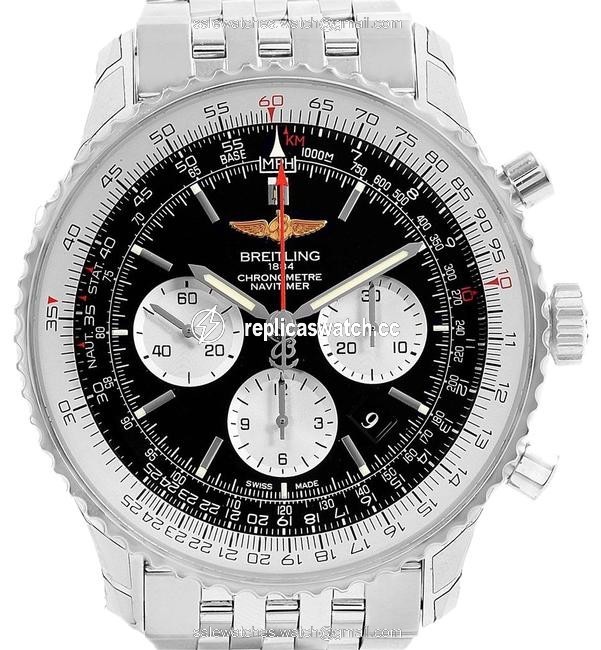 Breitling Black Navitimer 01 46mm Dial Steel Mens Ab0127 Watch Breitling Black Navitimer 01 46mm Dial Steel Mens Ab0127 Watch
